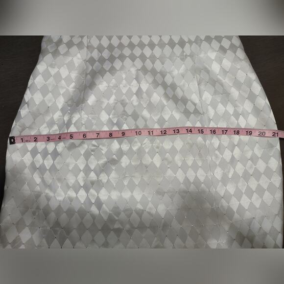 Jessica McClintock Gunne Sax Harlequin Formal Dress Vintage 90s Sz 13/14 Flawed - Picture 6 of 16